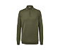Merino-Pullover mit Polokragen, olivgrün
