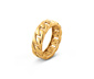 Ring, 23 Karat vergoldet