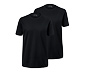 2 T-Shirts mit Rundhalsausschnitt, schwarz