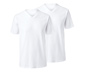 2 T-Shirts mit V-Ausschnitt, weiß