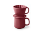 Kaffeebecher mit Filter, berry