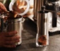 Manuelle Kaffeemühle, silber