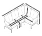 Loungeecke mit Polyrattangeflecht