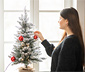 Evergreen LED-Weihnachtsbaum mit Jutetopf, ca. 90 cm