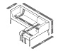 Premium-Lounge-Set mit Sitzhocker und Tablett