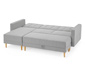 Federkern-Eckschlafsofa »Just Relax« mit Stauraumbank, hellgrau