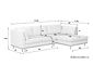 Ecksofa »Larsen«, beige, rechts