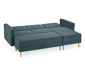 Federkern-Eckschlafsofa »Just Relax« mit Stauraumbank, blau-grau