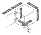 Regalmodul »Flemming«, ca. 37,5 x 37,5 cm, mit Tür, Eichendekor
