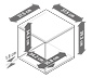 Regalmodul »Flemming«, ca. 37,5 x 37,5 cm, offen, Eichendekor
