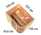 Karibu Sauna »Rose«, Finnisch