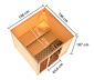 Karibu Sauna »Ciera«, Finnisch