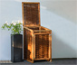 Mülltonnenbox, Weide, 1x 120 l