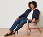 Slim-Denim »Fit Emma«, dark blue denim
