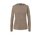 Gestreiftes Langarmshirt, braun