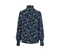 Florales Blusenshirt mit Stehkragen