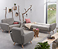 Max-Winzer®-Sofa, 3-Sitzer-Schlafsofa »Justus« in grau meliertem Webstoff