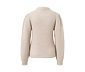 Grobstrick-Pullover mit Wolle, creme