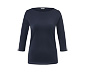Shirt mit 3/4-Arm, dunkelblau