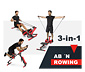 Body Coach 3-in-1-Fitnessgerät »AB'N ROWER«