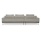 Scapa Ecksofa mit Longchair links, cremefarben