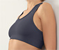 Sport-Bustier, rauchblau