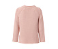 Grobstrick-Pullover aus Bändchengarn, roséfarben