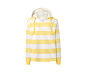 Gestreiftes Kapuzen-Sweatshirt, gelb-creme