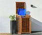 Mülltonnenbox, Weide, 1x 240 l