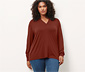 Blusenshirt mit V-Ausschnitt