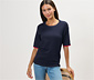 Feinstrickpullover, dunkelblau