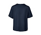 Satin-Tunikabluse, navy