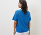 Feinstrick-Shirt, kobaltblau