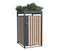 Mülltonnenbox mit Blumenkasten, 1er