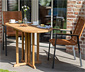deVries Balkontisch, Teak, 60 x 120
