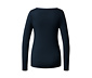 Langarmshirt im Modal-Seide-Mix, blau