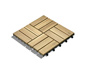 10 Holzfliesen, hellbeige