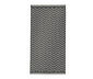 2 Jacquard-Handtücher, schwarz-beige