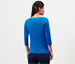 Shirt mit 3/4-Arm, kobaltblau