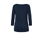 Shirt mit 3/4-Arm, dunkelblau