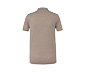Merino-Poloshirt, beige meliert