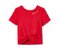 Mädchen Cropped-Funktionsshirt mit recyceltem Material
