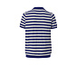 Leinen-Poloshirt, offwhite-navy gestreift