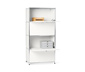 Highboard Metall »CN3« mit 4 Klappenfächern, weiß