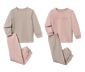 2 Kinder-Pyjamas, lang, rosa