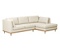 Ecksofa »Larsen«, beige, rechts