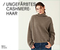 NAH/STUDIO Cashmere-Pullover | ungefärbtes Ziegenhaar, Undyed Brown