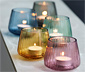 2 Bitz Teelichthalter »Kusintha«, blau