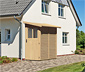 Karibu Anlehn-Gerätehaus, 19 mm (Wandala 1), natur