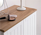Highboard »Jelda«, matt weiß und Eiche-Dekor